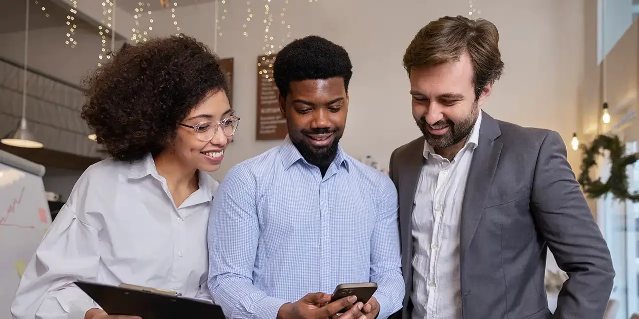 Professionals networking