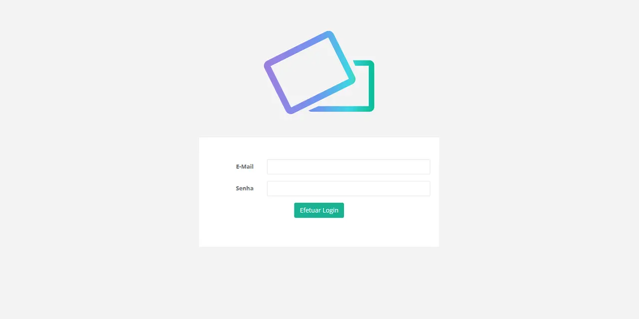 Tela de login do painel de controle da ClickCard